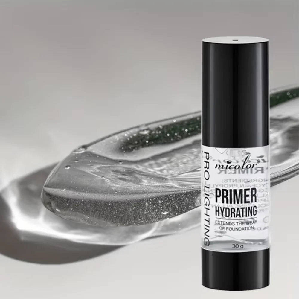 Hydrating 2-in-1 Makeup Primer - Moisturizing & Brightening, Long-Lasting Dewy Finish, Natural Look Gel for Smooth Application