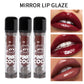 PINKCOCO Bear Doodle Mirror Lip Glaze — Long-Lasting Shiny Lip Gloss, Student-Friendly, Skin-Brightening Nude Lipstick