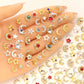 Mix 50pcs 3D Luxury Metal Nail Art Decorations Alloy Shiny Rhinestones Pearl Gems Zircon Diamond Charm DIY Nail Accessories