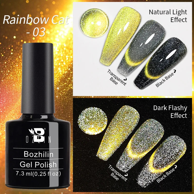 7.5ML Pink Blue Nail Gel Cat eye Semi Permanent Nail Art Soaking UV LED Nail Salon DIY Nail Salon Gel For Autumn And Winter