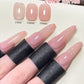 1/6Pcs 15ml Jelly Ice Nude Peelable Polish, UV/LED - set, Formaldehyde - free. Oval, Glossy. Good for Salon & DIY