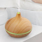 4 in 1 Air Humidifier with Starry Projector Aromatherapy Diffuser & Flame Effect, USB Rotate Projection Light Mist Maker Fogger