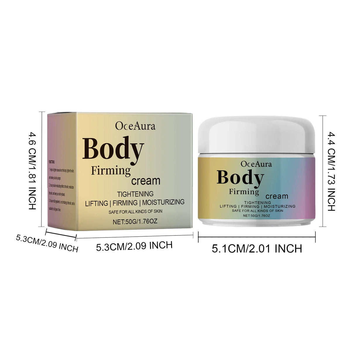 Firming Body Cream Hydrating & Tightening Lifting Skin Contains Collagen Tighten Abdomen Thighs Buttocks Moisturizing Body Cream
