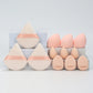 12-Piece All-Purpose Makeup Sponge Set, Made of 3 Loose Powder Puffs, 3 Mini Air Cushion Puffs, 3 Beauty Eggs and 3 Mini Beauty