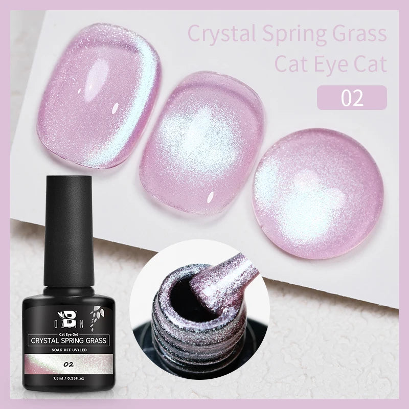 7.5ML Pink Blue Nail Gel Cat eye Semi Permanent Nail Art Soaking UV LED Nail Salon DIY Nail Salon Gel For Autumn And Winter