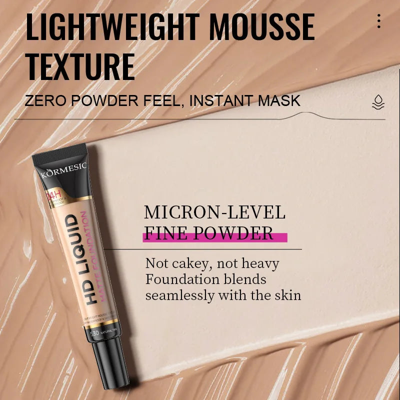 Liquid foundation naturally covers flaws without sticking powder plain face cream transparent conceals Beauty blemishes