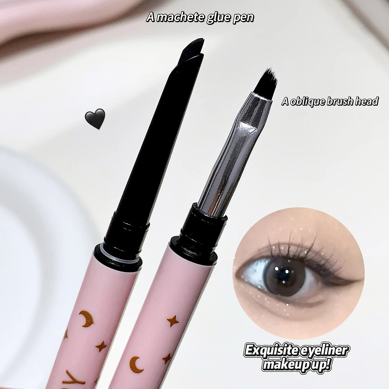 QXQY double head eyeliner gel pen Slippery double head design durable and not easy to smudge eyeliner gel pen