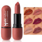 Ladies' Christmas Makeup Set, 6 Lipstick and Makeup Bag, Durable and Easy to Apply Designed for Ladies and Girls