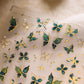 Golden Thread Butterfly Jelly Series Nail Art Stickers High Quality New Bronzing DIY Manicure Decal Decoration