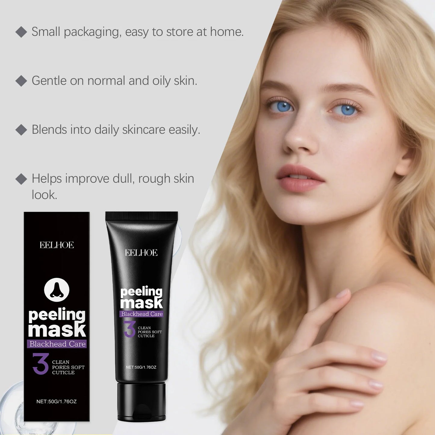 Charcoal Peel Off Mask Deep Cleansing Pore Refiner for Women/Men Festive Glamour & Self Care Essential 50g Holiday Special