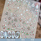 Christmas Nail Stickers Snowflake Nail Art Stickers Metal Silver Self-Adhesive Nail Decals ChristmasTree Winter Manicure Sliders