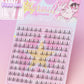 80 Clusters of Brown Natural Fox-Style Cat Eye False Eyelashes Makeup Tools, Natural Segmented Eyelash Bundles Makeup Tools