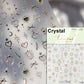 Cat's Eye 5D Gradient European Love Heart Gem Wing Crystal Geometric Colorful Self Adhesive Nail Art Stickers Manicure Decals