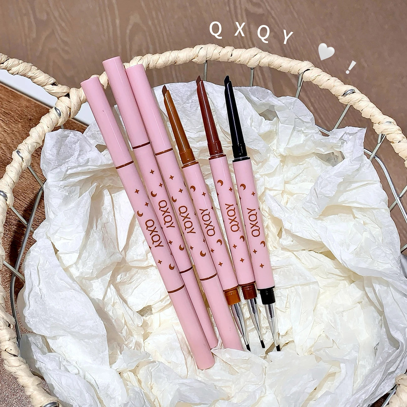 QXQY double head eyeliner gel pen Slippery double head design durable and not easy to smudge eyeliner gel pen