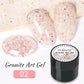 PUENTE Pearl Color Builder Nail Gel Polish Hema Free Shell Thread Glitter Nail Extension Semi-Permanent Construction Gel Varnish