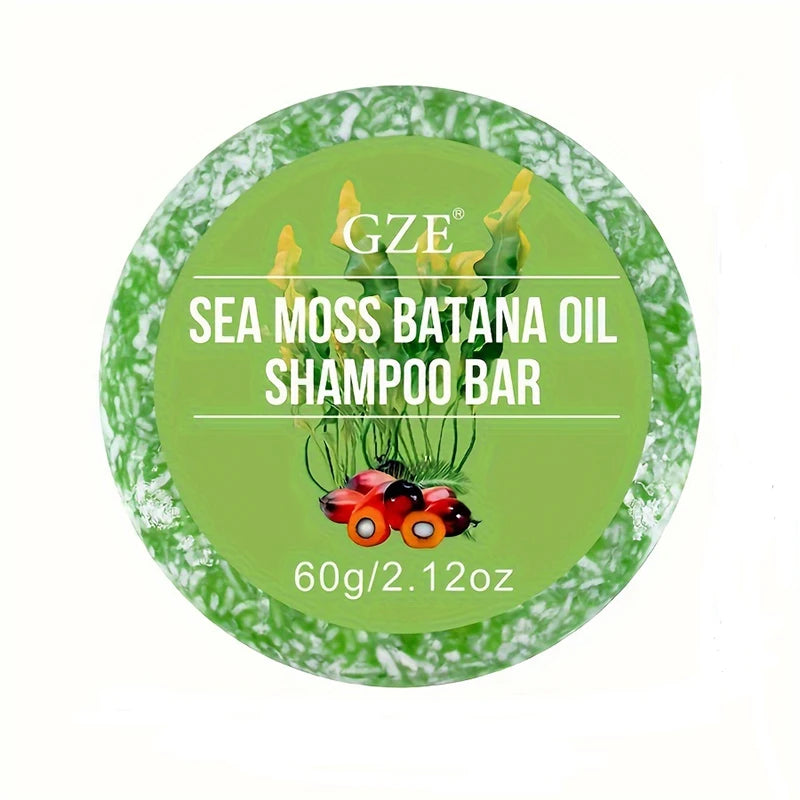 GZE Batana Oil Shampoo Bar Conditioner Bar Set Handmade Deep Cleansing 2 In 1 With Batana Oil Extract Hydrating Travel Size