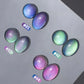 1-6pcs TC New Pink Purple Cat Eye Aurora Fantasy Cat Eye Gel Nail Polish Dreamy Fantasy Star Sky Crystal Glass Beads Nail Art