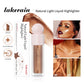 4 Colors Liquid Highlighter Brighten Skin Tone Highlighter Lightweight High Glossy Finish Natural Glow Liquid Luminizer Makeup