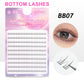 REDSIREN 10Rows Under Eyelash Large Capacity Cluster Lashes Korean Makeup Natural Look Bottom Lashes
