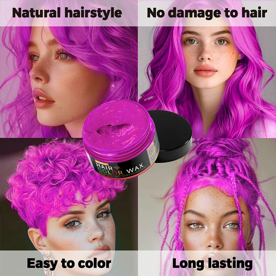 GOIPLE Fashion One-Time Hair Color Wax Styling Temporary Dye Cream Gel Diy Mud Pomade For Beards Eyebrow Easy To Wash