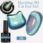 7.5ML Aurora Starlit Cat Eye Gel Nail Polish Rainbow Glitter Galaxy Cat Magnetic Nail Art Gel Soak Off UV Semi-Permanent Varnish