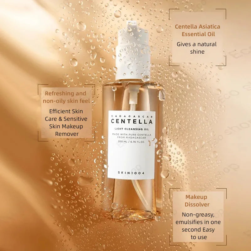 Korean Centella Cleansing Oil Facial Makeup Remover Moisturizing Face Cleansing Oil Shrink Pores Removal Oil Skincare Products