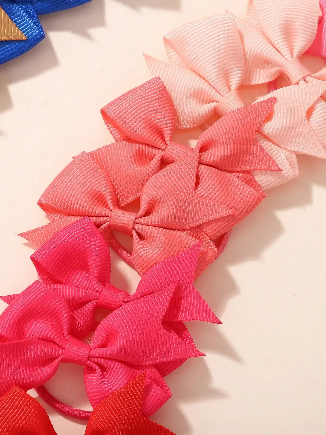 20Pcs/set 2.1inch Lovely Bowknot Hairband Ribbon Head Rope for Girls Boutique Headwear Kids Hair Accessories Gifts Wholesale