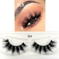 1 Pairs Makeup Eyelashes 3D Mink Lashes Fluffy Soft Wispy Natural Cross Eyelash Extension Reusable Lashes Mink 5D False Eyelash