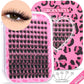 GROINNEYA DIY Lash Clusters Mixed Tray Manga Cluster Lashes DIY Spiky Lashes Extension Natural Volume Individual Lashes Makeup
