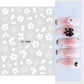 1pcs Sakura Flower 3D Nail Stickers White Cherry Blossom Nail Art Decals Spring Summer Adhesive Slider Decor Wedding Manicure