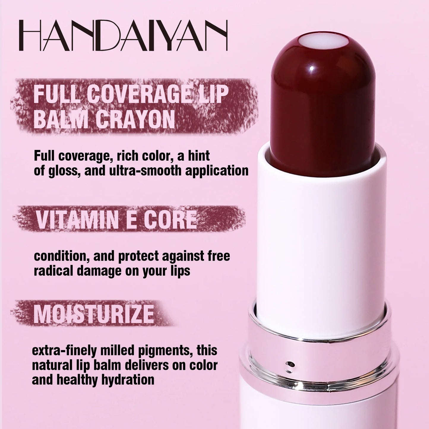 Handaiyan two in one matte lipstick moisturizing sandwich lipstick 8 colors available