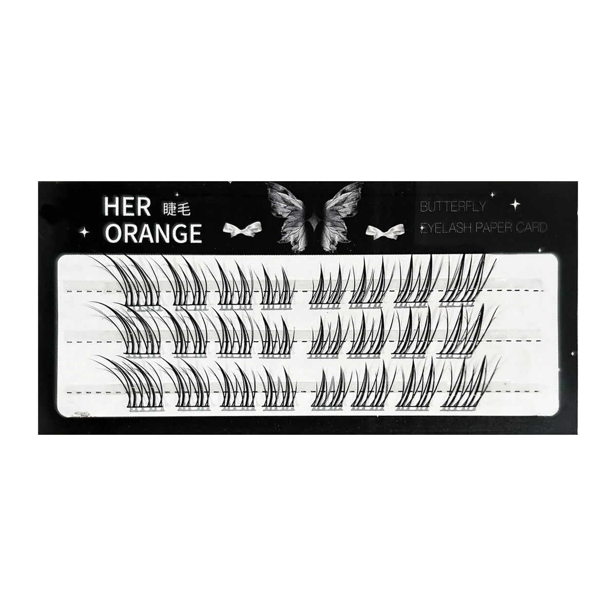 3/6/10 Rows Natural Charming Lashes Y2k Segmented Foxes Eyelash Extension Fluffy Single Clusters False Eyelashes Makeup Tools