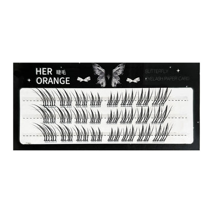 3/6/10 Rows Natural Charming Lashes Y2k Segmented Foxes Eyelash Extension Fluffy Single Clusters False Eyelashes Makeup Tools