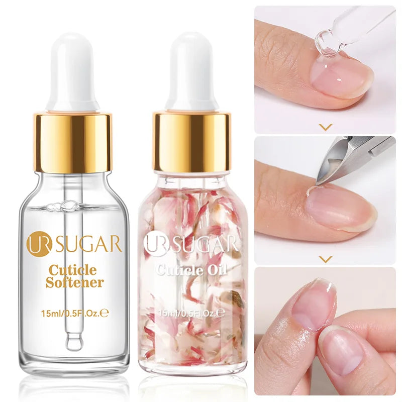 UR SUGAR 15ml GEL Cuticle Remover Gentle Nail Cuticle Oil Softener Liquid Nail Art Treatment Manicure Repair Care Tools Kit