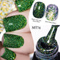 7ml MEET ACROSS Champagne Rainbow Reflective Glitter Gel Nail Polish Laser Sparkling Hybird Soak Off Nail Art UV LED Varnishes