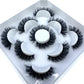 AMSDCN 5 Pairs 3d Mink Dramatic Volume Lashes Bulk Faux Thick Long Wispy Natural Mink Lashes Pack Short Wholesales Natural False