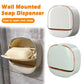 Soap dish with drainage tray, wall-mounted shower holder, keeps bars dry, flip-top waterproof soap holder requiring no drilling