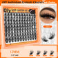 RED SIREN Segmented Individual Cluster Lashes Faux Mink Fluffy Wispy Manga Lash Bundles Self Graft False Eyelash Daily Makeup