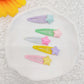 1/2/5 Pcs Y2K Hairpin Yellow Star Designs Bangs Side Clip Blue BB Barrettes Hair Snap Clips Summer Girls Hair Accessories