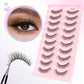 YSDO Natural Mink Eyelashes 3/6/10 Pairs Wispy Faux 3D Mink Lashes Short Fluffy Half False Eyelash Makeup Tools Cat Eye Lashes