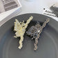 1pc Zinc Alloy Rhinestone Temperament Butterfly Hair Ornament, Elegant High-End Headdress, Simple and Light Luxury Grab Clip, Su