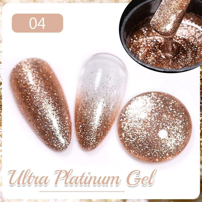 7.5ML Black Cat Eye Magnetic Glitter Gel Nail Polish Ultra-Bright Black Shine Long-Lasting Soak Off UV Nail Art Varnish Manicure