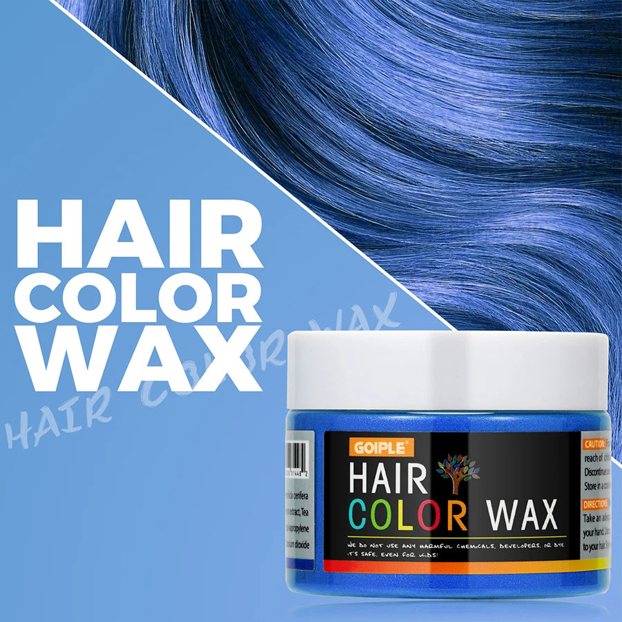 GOIPLE Fashion One-Time Hair Color Wax Styling Temporary Dye Cream Gel Diy Mud Pomade For Beards Eyebrow Easy To Wash