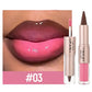 Brown Matte Lip Liner Lipstick Pencil Outlines Lip Contours 2-in-1 Mirror Glass Nude Brown Lip Gloss Makeup Waterproof Non Stick