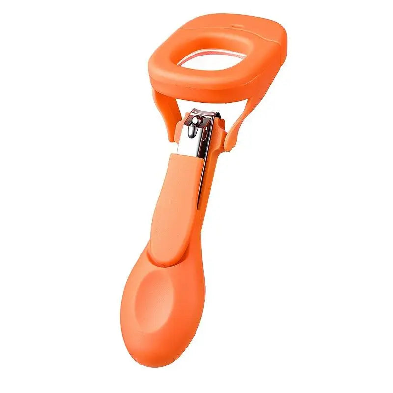 HUA Baby Elderly Nail Clippers With LED Light/Magnifying Glass Splashproof Nail Trimmer Fingernails Toenails Nail Scissors Care