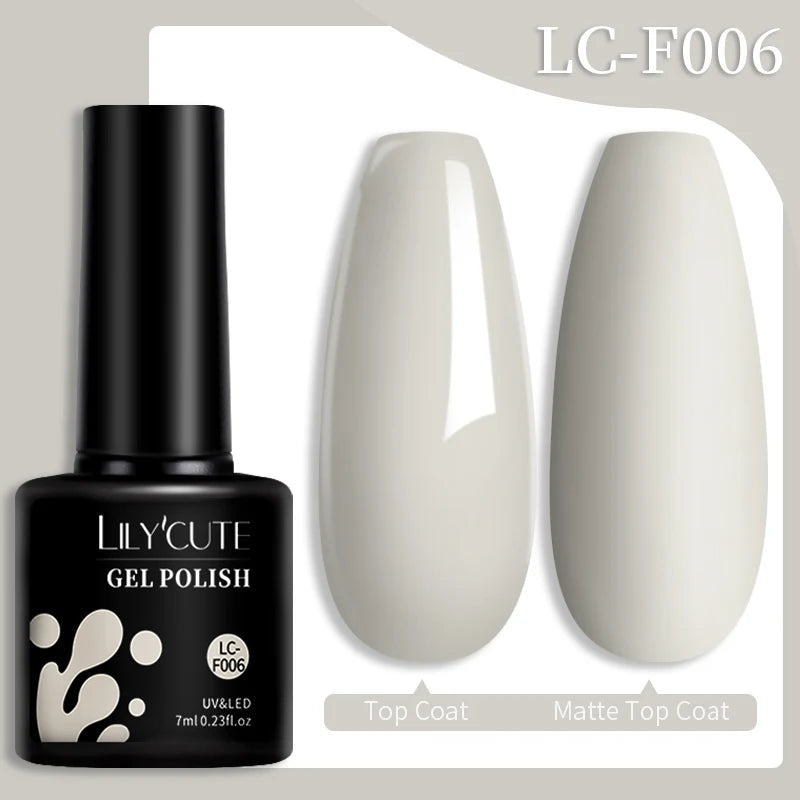 LILYCUTE 7ML Reflective Glitter Gel Nail Polish Bright Sparkling Silver Color Semi-permanent Soak Off Nail Art UV Gel Varnishes