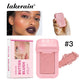Single Color Butter Blush Matte Natural Cheek Tint Waterproof Face Contouring Cosmetics Blush Powder Face Soft Female Makeup