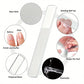 4-piece black stainless steel nail clipper with nano glass file polishing nail file manicure tool set