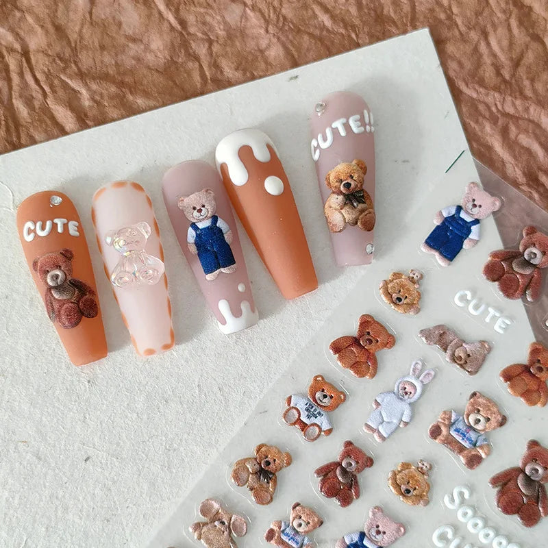 Golden Thread Butterfly Jelly Series Nail Art Stickers High Quality New Bronzing DIY Manicure Decal Decoration