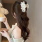 1/3pcs ZYFHTT Rhinestone Mesh Flower Hair Clip Claw for Woman Elegant Shark Clip Fashion Girl Hair Clamp Hair Accessories